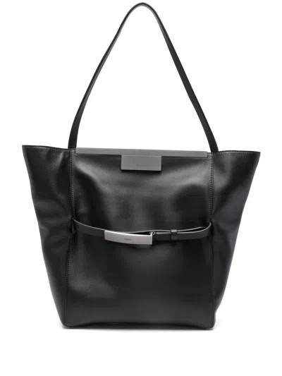 Max Mara Large Clutch In Natural Leather