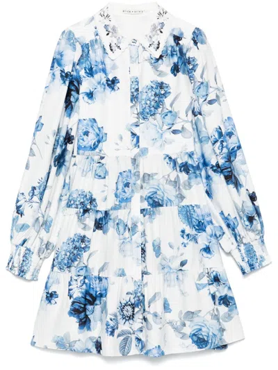Alice And Olivia Alice + Olivia Junia Printed Mini Dress