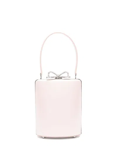 Self-portrait Self Portrait Leather Bucket Bag In Pink