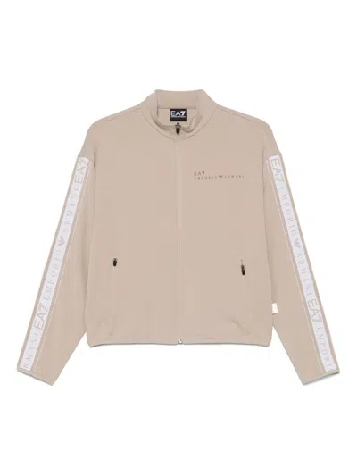 Ea7 Emporio Armani Logo-trim Sweatshirt