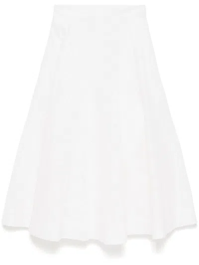Zimmermann Crush Cotton Midi Skirt