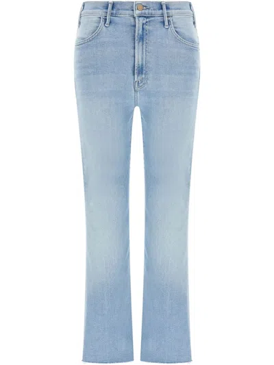 Mother The Insider High Waist Fray Hem Crop Bootcut Jeans