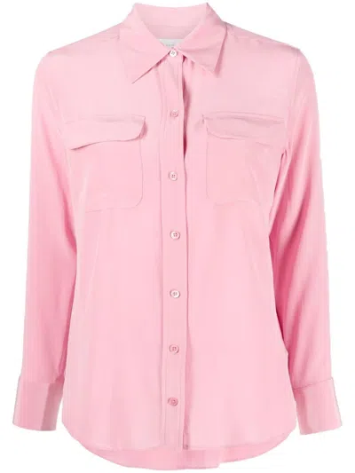 Equipment Long-sleeve Silk Shirt