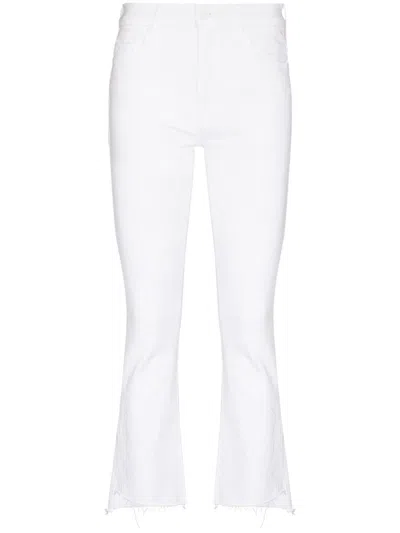 Shop Mother Insider Crop Step Fray Denim Jeans