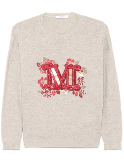 Max Mara Logo Wool And Cashmere Jumper