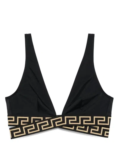 Versace Greca Triangle Bikini Top
