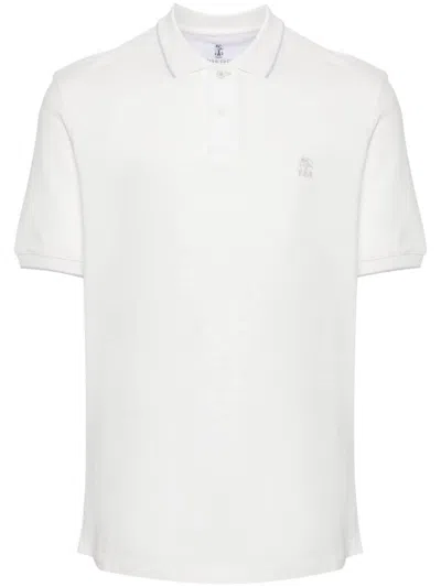 Brunello Cucinelli Logo-embroidered Cotton Polo Shirt