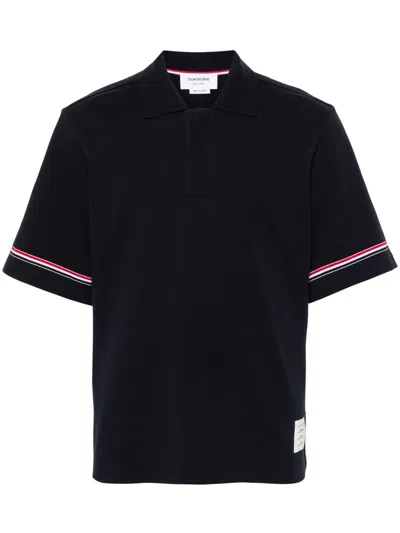 Thom Browne Polo Shirt With Lapel Short Sleeve