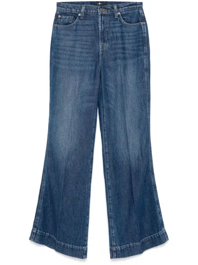 7 For All Mankind Flared Leg Denim Jeans