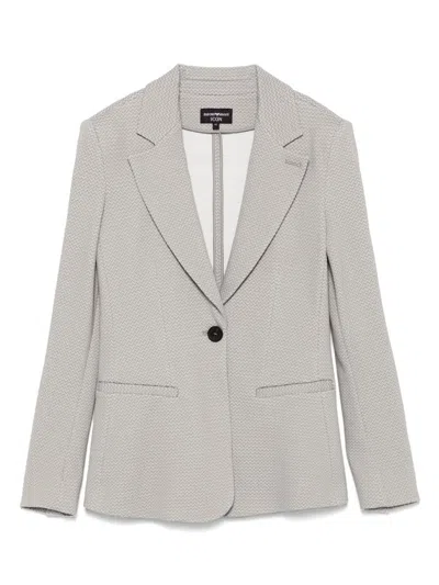 Emporio Armani Single-breasted Blazer With Flap Pockets