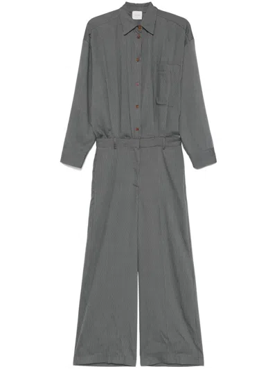Alysi Pinstriped Long Jumpsuit