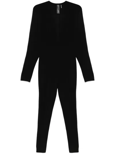 Norma Kamali V-necked Catsuit With Batwing Sleeves