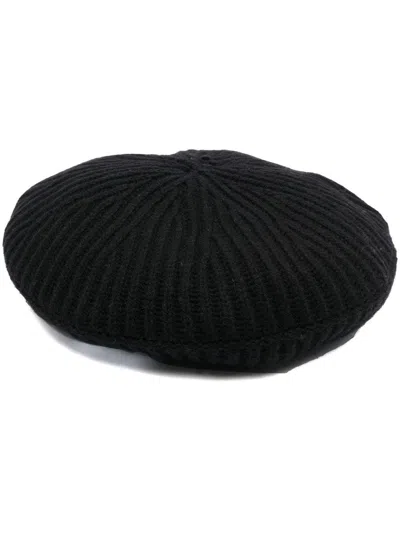 Ganni Women Ribbed Wool Hat