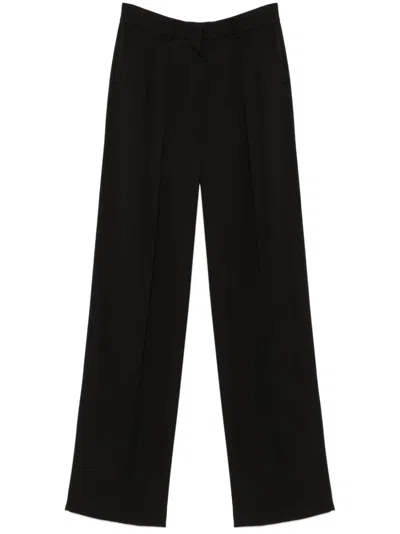 Sportmax Black Straight-leg Trousers