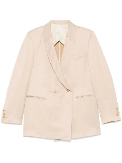 Alysi Linen Blend Double-breated Jacket