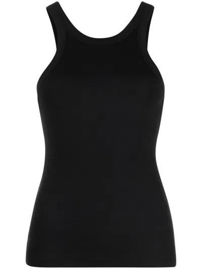 Totême Fine Curved Ribbed Tank Top