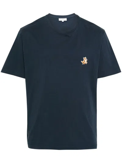 Maison Kitsuné T-shirt With Pocket And Baby Fox Patch