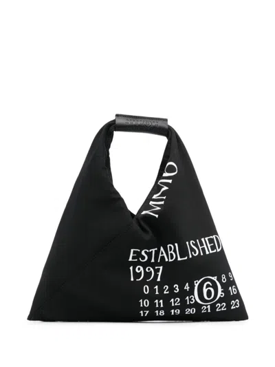 Mm6 Maison Margiela Mini Classic Japanese Established-print Top-handle Bag