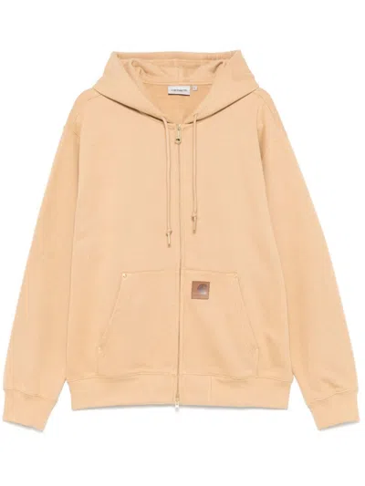 Carhartt Drawstring Hood Cotton Hoodie With Pockets