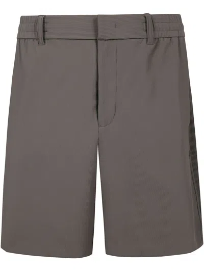 Emporio Armani Tailored Bermuda Shorts With Ribbed Detailing