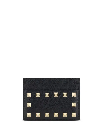 Valentino Garavani Women Rockstud Leather Card Case