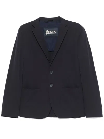 Herno Tailored Single-breasted Jacket With Notched Lapels