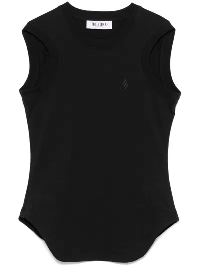Attico Mirna Cutout Asymmetric Sleeveless Dress