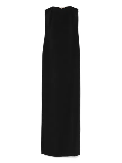 Elisabetta Franchi Structured Strapless Maxi Dress With Embellishment Detail