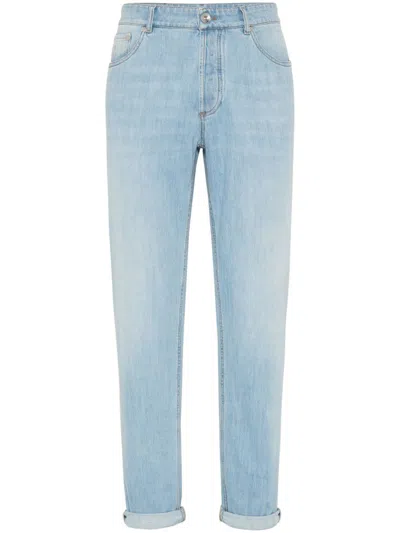 Brunello Cucinelli Slim-cut Cotton Jeans