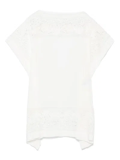 Ermanno Scervino Embroidered Silk Short Dress