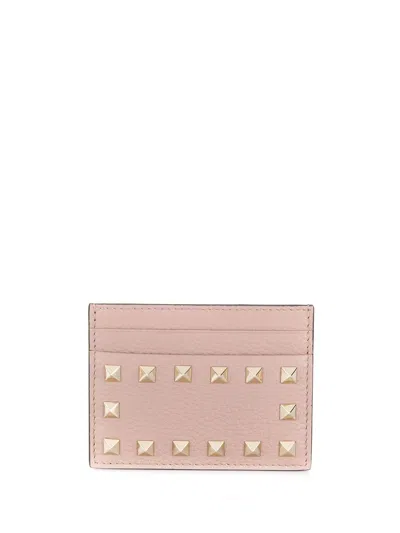 Valentino Garavani Women Rockstud Leather Card Case