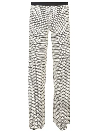Siyu Blackwhite Printed Trousers In Gray