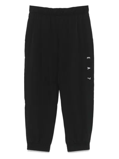 Ea7 Polyester Blend Trousers With Elastane