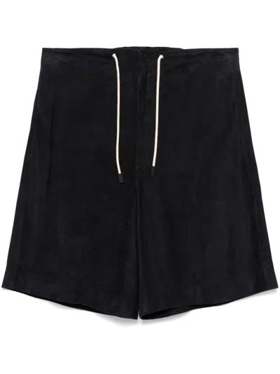 Emporio Armani Midnight Blue Drawstring Waist Shorts