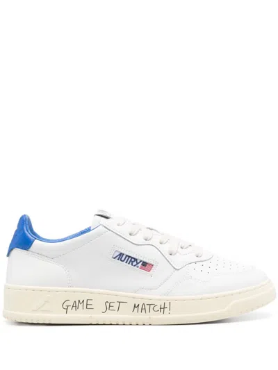 Autry White Medialist Leather Sneakers
