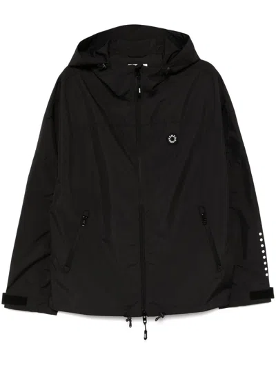 Kenzo Hooded Drawstring Hem Jackets With Zip Pockets