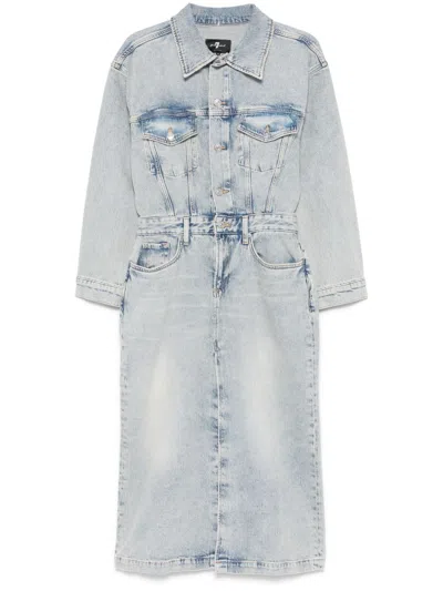7 For All Mankind Denim Long Dress