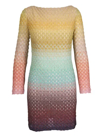 Missoni Metallic Ombre Knit Mini Dress