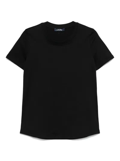 S Max Mara Crew Neck Lightweight Top With Short Sleeves