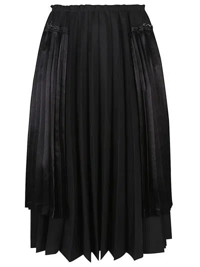 Comme Des Garçons Black Polyester Clothing Skirts