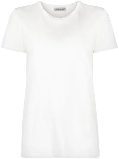 Moncler Logo Cotton T-shirt In White