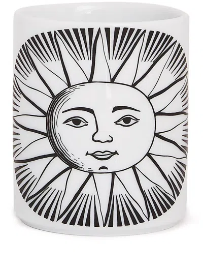 Fornasetti Pencil Holder Sole In Metallic