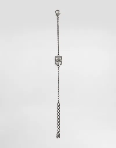 Dolce & Gabbana Dg Logo Bracelet In Metallic