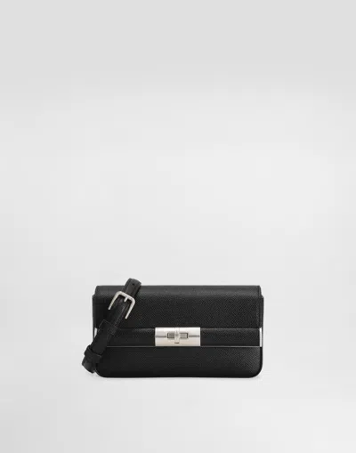 Dolce & Gabbana Men Black Leather Clutch