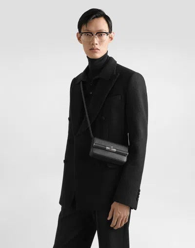 Dolce & Gabbana Men Black Leather Clutch