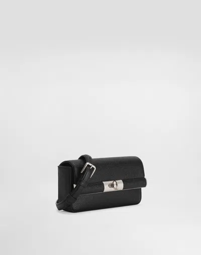 Dolce & Gabbana Men Black Leather Clutch