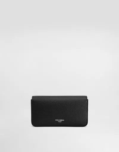 Dolce & Gabbana Men Black Leather Clutch