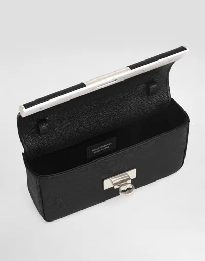 Dolce & Gabbana Men Black Leather Clutch