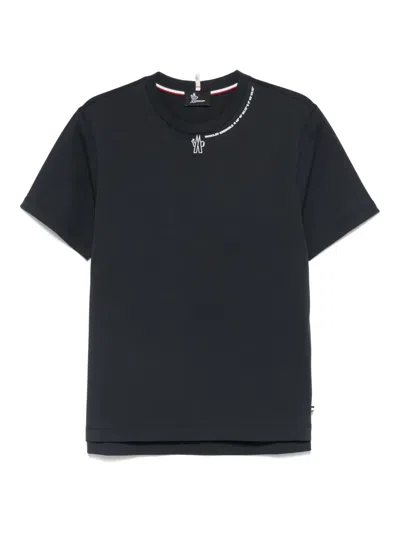 Moncler T-shirt Con Logo In Black