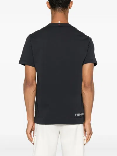 Moncler T-shirt Con Logo In Black